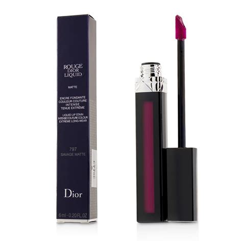 dior rouge liquid lip stain savage matte dark raspberry pink|Christian Dior Rouge Dior Liquid Lip Stain, 797 Savage Matte .